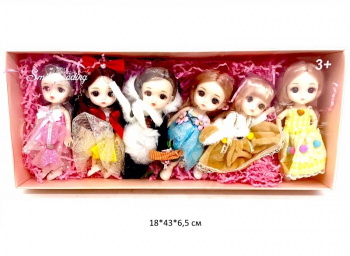 Кукла арт. XL-0602 Шарнирная Набор 6 шт. в кор._/72 шт./ Кукла арт. XL-0602 Шарнирная Набор 6 шт. в кор._/72 шт./