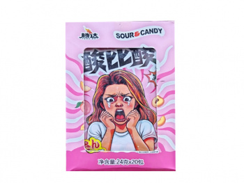 Конфета арт. 501237-3 Персик кислая 24 г 20 шт. упаковка