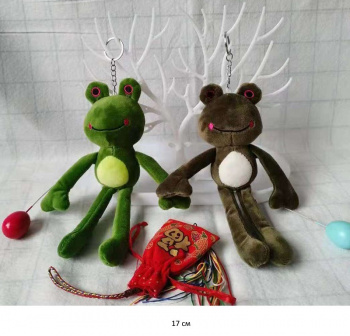 им Лягушка арт. YE906-42 Цвета микс брелок 17 см в пак.) им Лягушка арт. YE906-42 Цвета микс брелок 17 см в пак.)