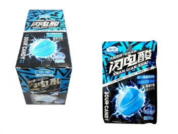 Конфета арт. 851609-4 "Черника" кислая 24 г 20 шт. упаковка