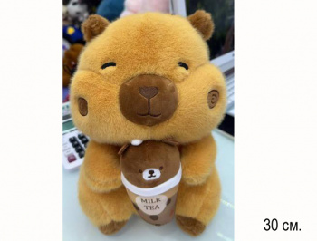 им Капибара арт. 516623/23815-38/39 Со стаканом чая 30 см в пак.) им Капибара арт. 516623/23815-38/39 Со стаканом чая 30 см в пак.)