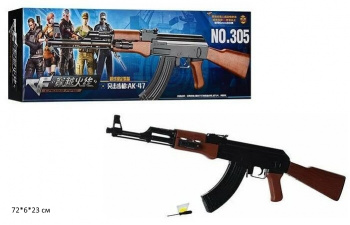 Оружие арт. 305 Автомат АК-47 с пульками, лазером в кор.~_