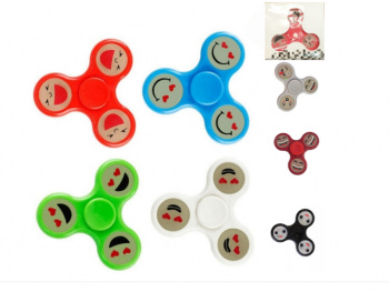 Спиннер арт. PTKTD Смайлик 3 луча цвета микс в кор._ Спиннер арт. PTKTD Смайлик 3 луча цвета микс в кор._