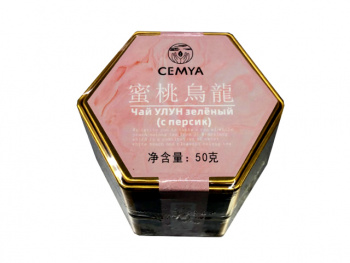 Напиток арт. 290590 Чай Улун зеленый с персиком 50 г в жест.банке*