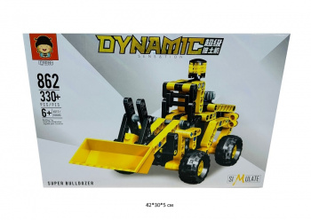 Конструктор арт. 862 Погрузчик фронтальный 330 дет. в кор.• Конструктор арт. 862 Погрузчик фронтальный 330 дет. в кор.•