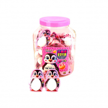 Мармелад арт. 429392/429408 Яйцо с фигуркой "Пингвин" 18 г 50 шт. в банке#