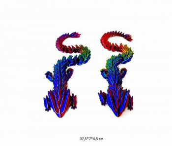 Фигурка 3Д арт. LK3496-29D Дракон цвета микс подвижная в пак._ Фигурка 3Д арт. LK3496-29D Дракон цвета микс подвижная в пак._