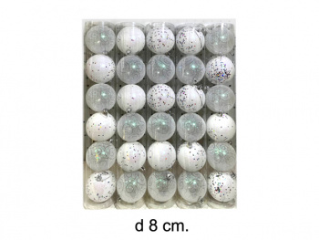 Шары арт. WL15521 Набор 6 шт. d-8 см в тубе