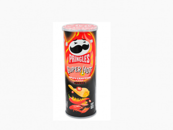 Чипсы арт. 300761 Pringles острый рак 110 г в черной банке,*