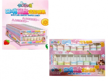 Конфета арт. 850926 Счеты на палочке со свистком 65 г 12 шт. в кор.,