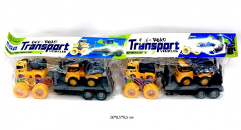 Машина инерц. арт. YM-1102G1 Стройтехника с прицепом свет, шестеренки в пак._