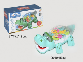 Крокодил арт. 5937B Шестеренки на батарейках в кор. Крокодил арт. 5937B Шестеренки на батарейках в кор.