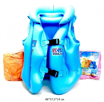 Надувн. жилет арт. 1215-10 Цвета микс (5 шт.) упаковка_