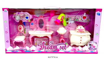 Набор мебели арт. 989-5 Комната принцессы с аксессуарами в кор._