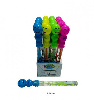 Пузыри мыльные арт. 1810 Улыбашка цвета микс 26 см (24 шт.) шоубокс• Пузыри мыльные арт. 1810 Улыбашка цвета микс 26 см (24 шт.) шоубокс•