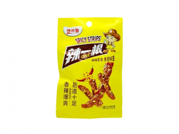 Соевое мясо арт. 004788 Пшеничные Острые полоски с хреном 22 г 30 шт. упаковка#*