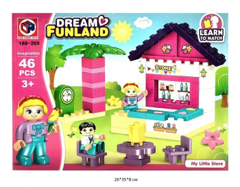 Конструктор арт. 188-265 "Страна мечты" 46 дет. в кор._