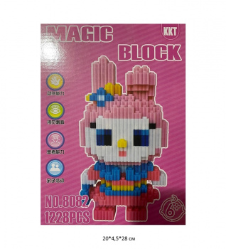 Конструктор арт. 8082 Микро Зайка в платье 1228 дет. в кор.) Конструктор арт. 8082 Микро Зайка в платье 1228 дет. в кор.)