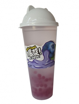 Напиток арт. 101445 Бабл-ти "Черника" 620 мл в стакане 15 шт. упаковка,