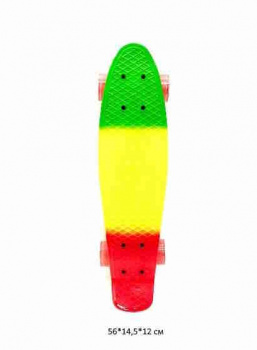 Скейт арт. 6022C Радуга_