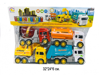 Набор машин арт. BHX699-21A Спецтехника 4 шт. в пак.• Набор машин арт. BHX699-21A Спецтехника 4 шт. в пак.•