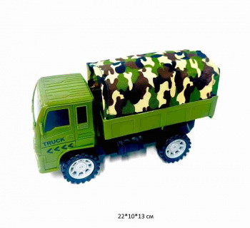 Машина инерц. 024-1 Военный грузовик с тентом 22*10*13 в пак._/240 шт./ Машина инерц. 024-1 Военный грузовик с тентом 22*10*13 в пак._/240 шт./