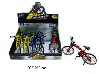 Модель металл. арт. 2023-3C Велосипед цвета микс (6 шт.) шоубокс• Модель металл. арт. 2023-3C Велосипед цвета микс (6 шт.) шоубокс•