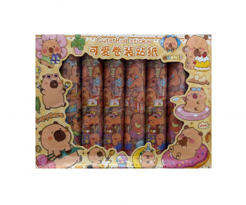 Наклейки арт. 1122-209 Рулон Капибара Набор 24 шт. в кор. Наклейки арт. 1122-209 Рулон Капибара Набор 24 шт. в кор.