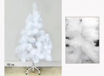 Елка 180 см арт. C1006-1-180-601 Белая пушистая №9/16 в кор.