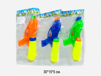 Пистолет водн. арт. 1261 Цвета микс 24 см в пак.• /384 шт./ Пистолет водн. арт. 1261 Цвета микс 24 см в пак.• /384 шт./