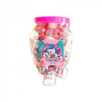 Конфета арт. 427046 Жевательная с жидким центром "Бутылочка" 18 г 50 шт. в банке#