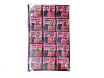 Конфета арт. 830019 Жевательная "Печенье с клубничной начинкой" кубики 30 шт. в кор.#