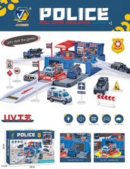 Парковка арт. 652-J27 "Полиция" свет, звук в кор. 38*6,5*24