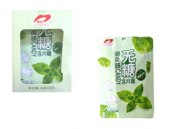 Конфета арт. 102064 Карамель без сахара Мята 16 г 20 шт. в кор. Конфета арт. 102064 Карамель без сахара Мята 16 г 20 шт. в кор.