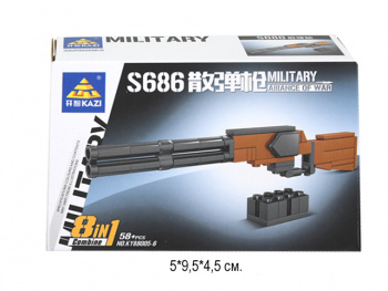 Конструктор арт. 88005-6 Ружье 58 дет. в кор._