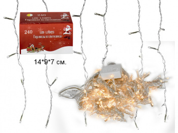 Гирлянда электр. арт. 5533-22-501 Штора, теплый свет, 2х2 м в кор.