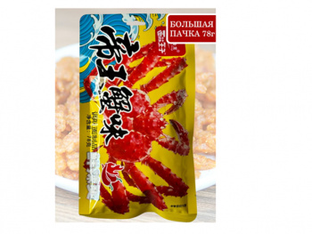 Соевое мясо арт. 389588 Пшеничные Сладко-острый краб 78 г в пак. 10 шт. упаковка';*