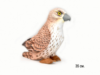 им Птица арт. YE25510-5 Ястреб бурый рисованный 35 см в пак.