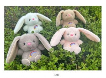 им Зайка арт. YE25901-6 Цвета микс с вышивкой метеорит брелок в пак.)