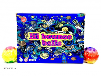Антистресс арт. YL-022B-1/ABC-A21-805 Мяч "Метеорит" цвета микс (12 шт.) шоубокс_•