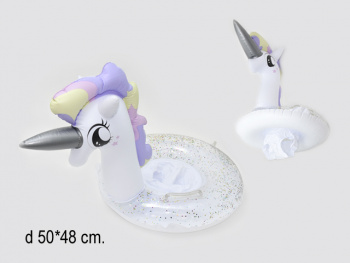 Надувн. круг арт. 1214-15-2 Единорог в пак._