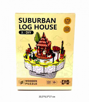 Пазл арт. 68053 "Теремок" 3D дерев. свет, вращение в кор._ Пазл арт. 68053 "Теремок" 3D дерев. свет, вращение в кор._