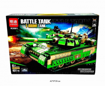 Конструктор арт. K2081 Танк 631 дет. в кор._