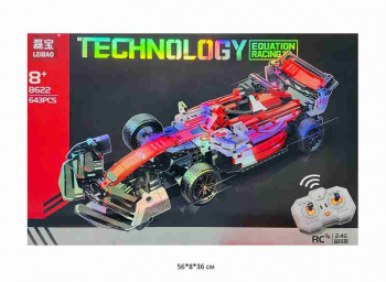 Конструктор арт. 8622 Автомобиль 643 дет. на р/у в кор.~