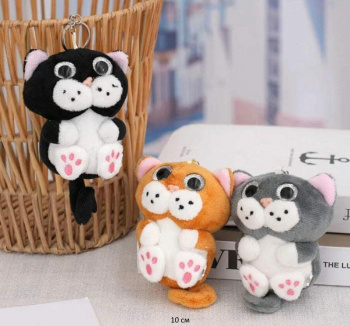 им Кот арт. 906-47 Цвета микс брелок 10 см в пак.) им Кот арт. 906-47 Цвета микс брелок 10 см в пак.)