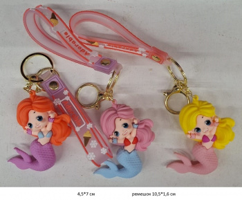Брелок арт. 805093 На руку Русалка цвета микс в пак.=