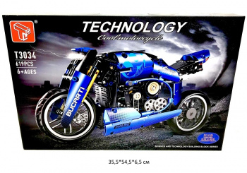Конструктор арт. T3034 Мотоцикл 619 дет. в кор._