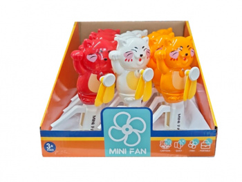 Вентилятор арт. F66-B Кот цвета микс 1 шт. в пак. (12 шт.) шоубокс) Вентилятор арт. F66-B Кот цвета микс 1 шт. в пак. (12 шт.) шоубокс)