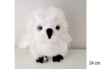 им Сова арт. 12835/24 Белая 24 см в пак.