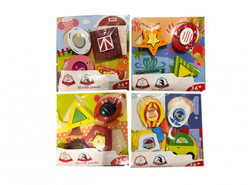 Деревянная игрушка арт. 92-88/93-87 Пазл в ассортименте в пленке_